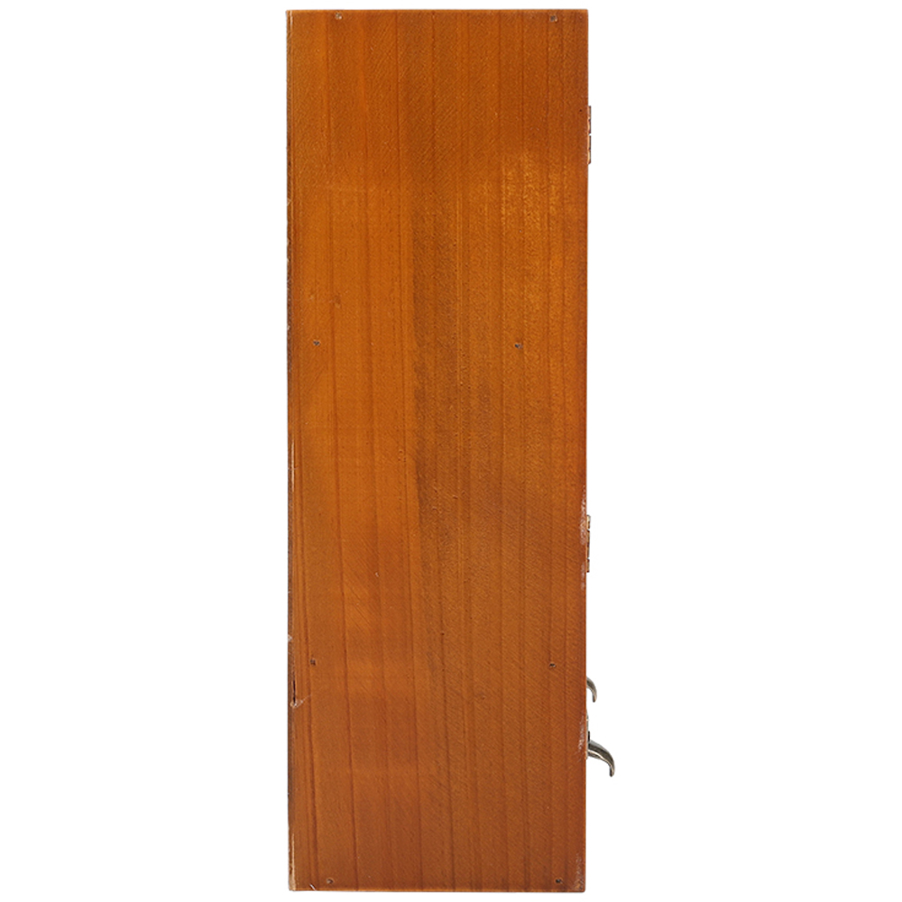 Living and Home 2 Door 2 Drawer Vintage Wooden Desktop Organiser Image 3