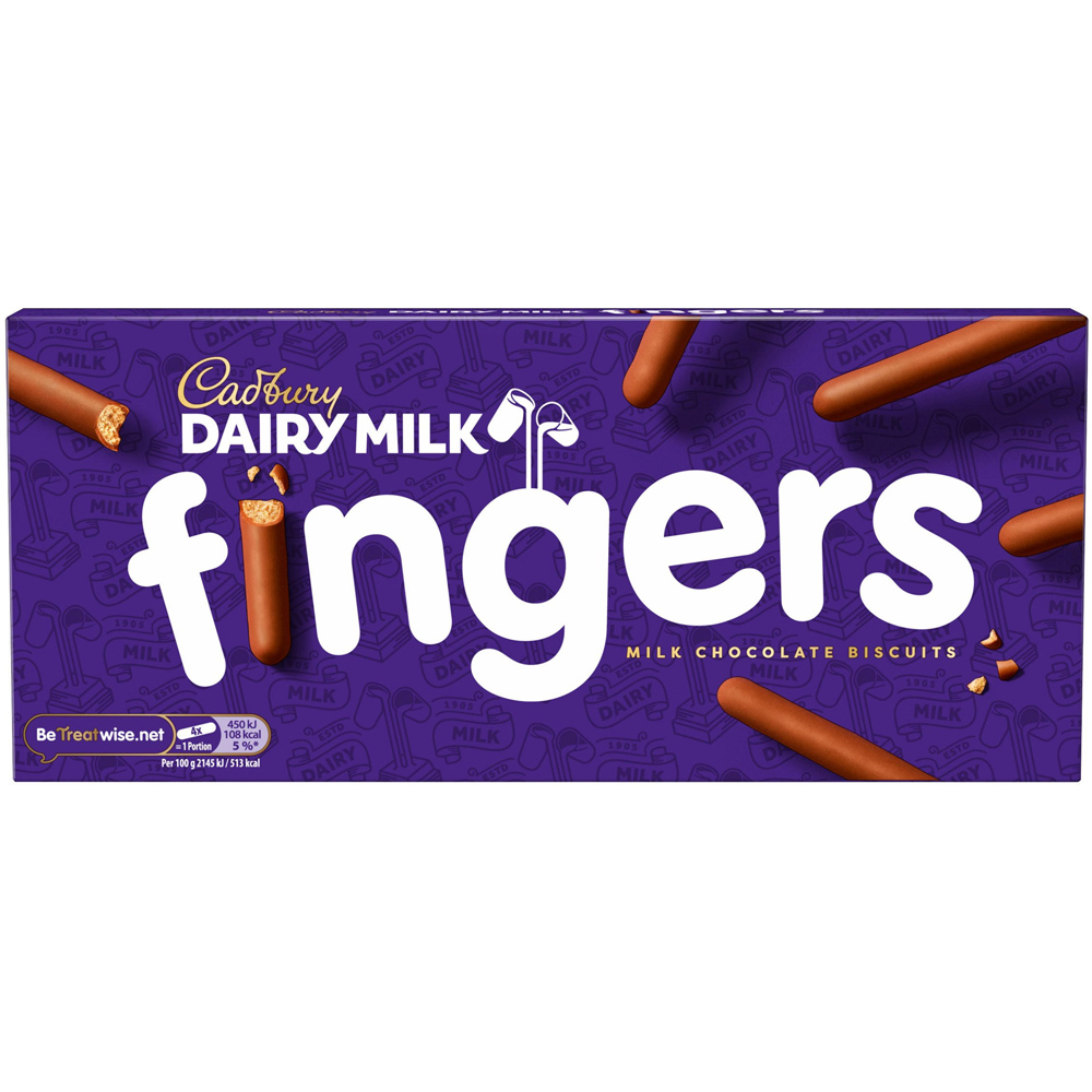 Cadbury Milk Chocolate Fingers 114g Image