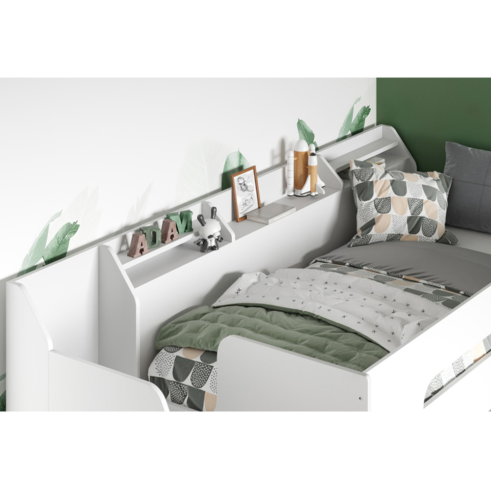 Flair Stepaside Triple Sleeper White L Shaped Bunk Bed Image 2