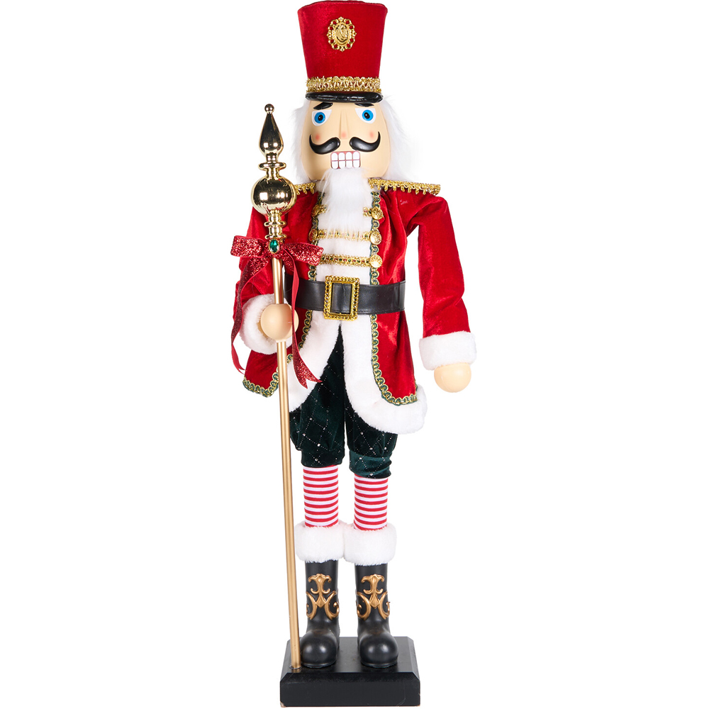 Traditional Standing Nutcracker 90cm - Red Image 1