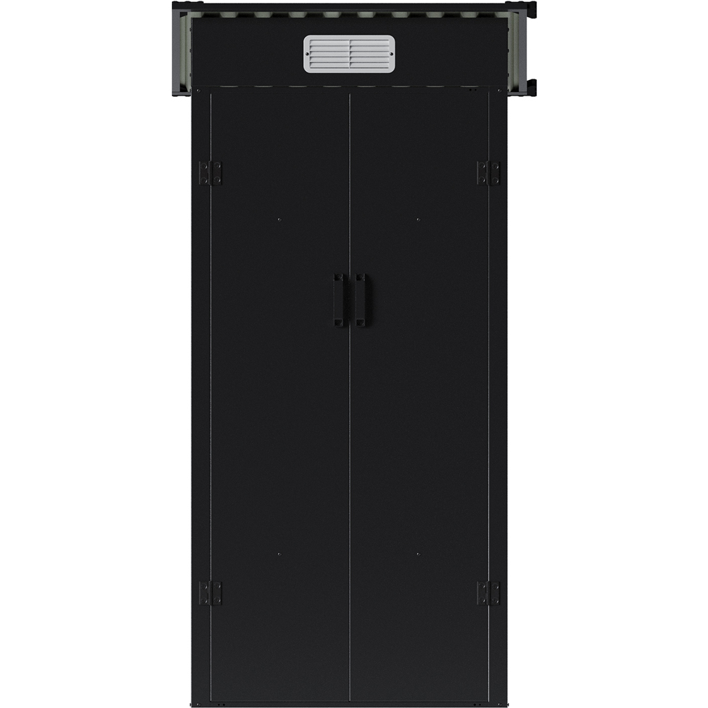 Living and Home 3 x 2ft Grey Pent Quick Assembly Metal Garden Storage Shed Image 1