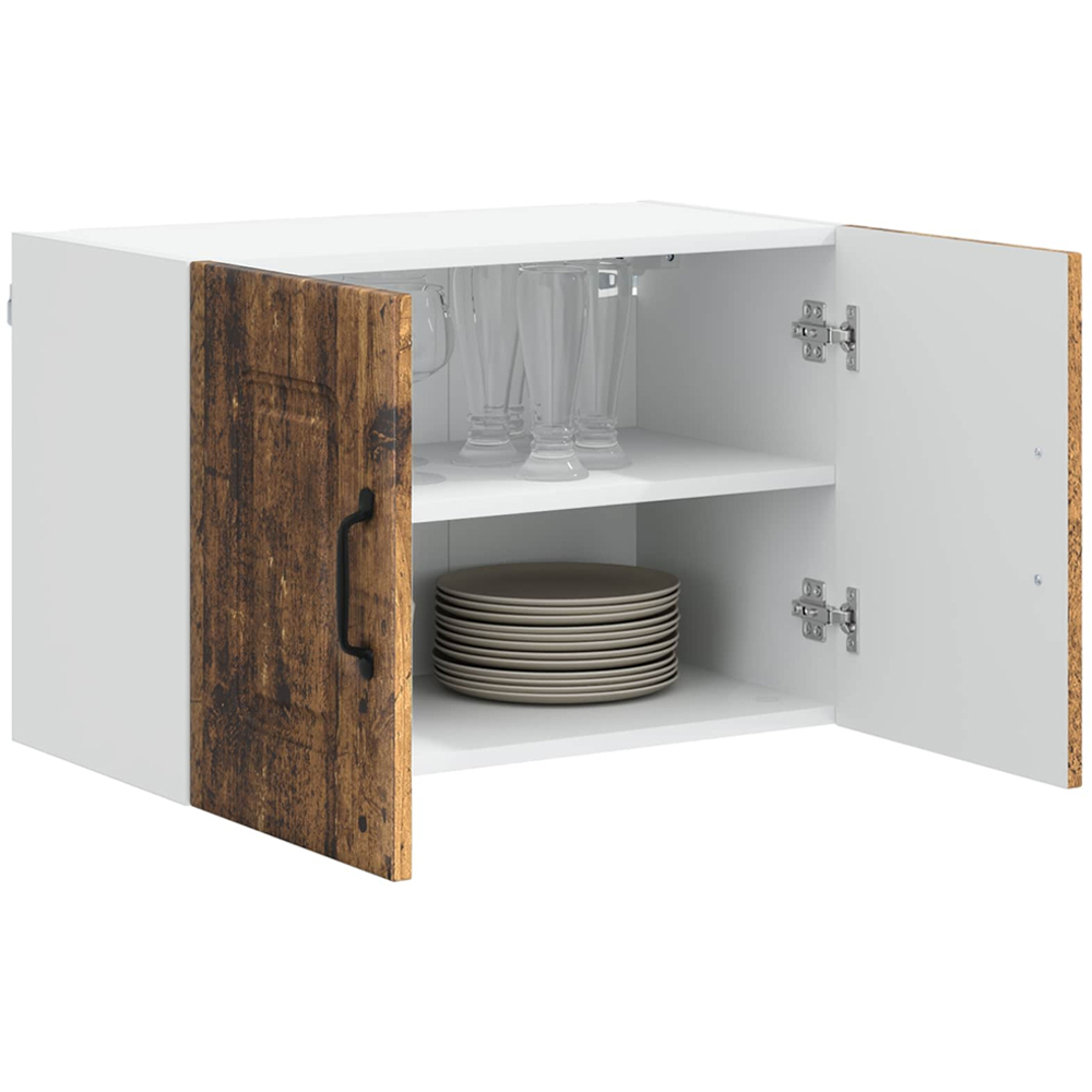 vidaXL Kalmar 2 Door Old Wood Wall Kitchen Cabinet 2 Pack Image 3