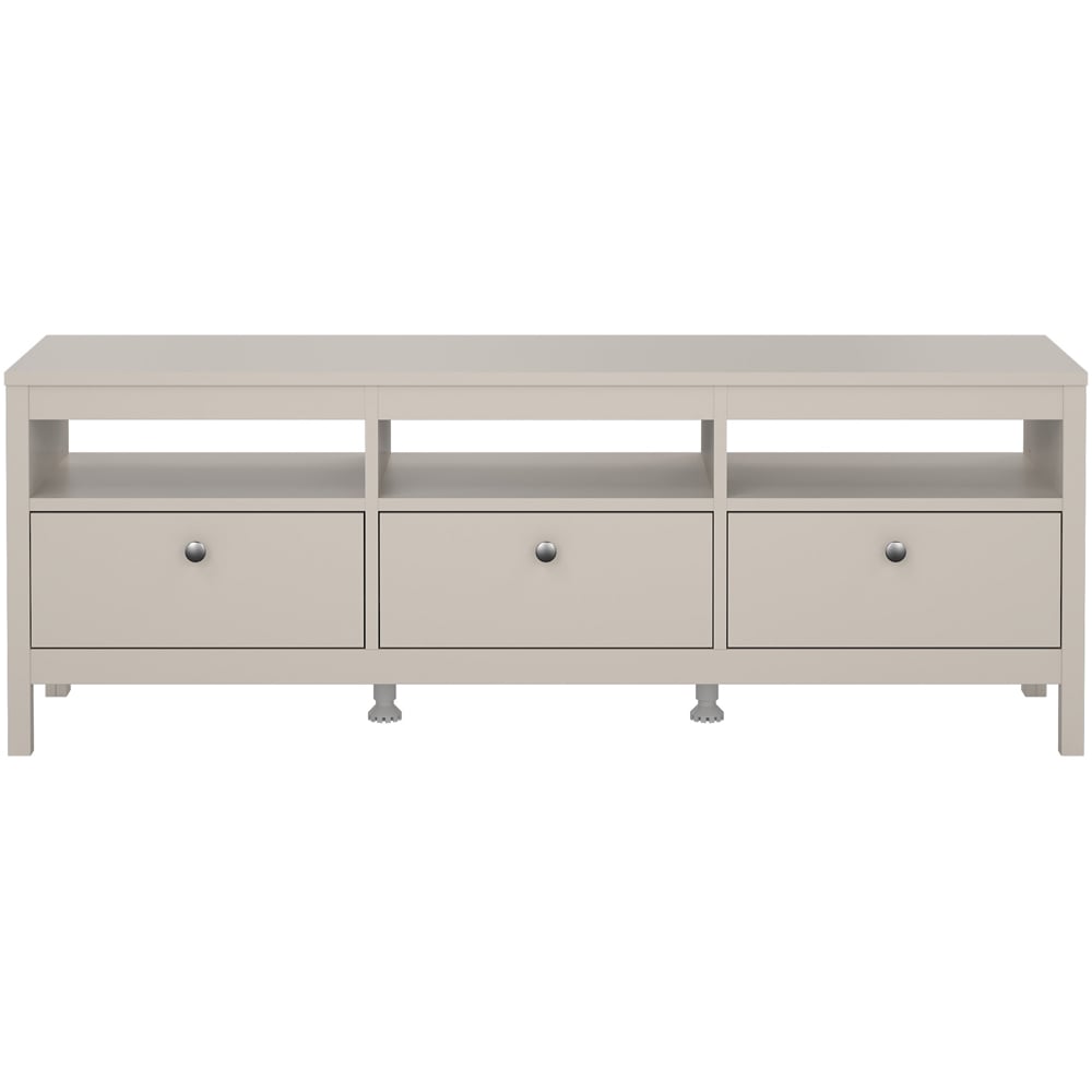 Florence Madrid 3 Drawer 3 Shelf Cashmere TV Unit Image 3