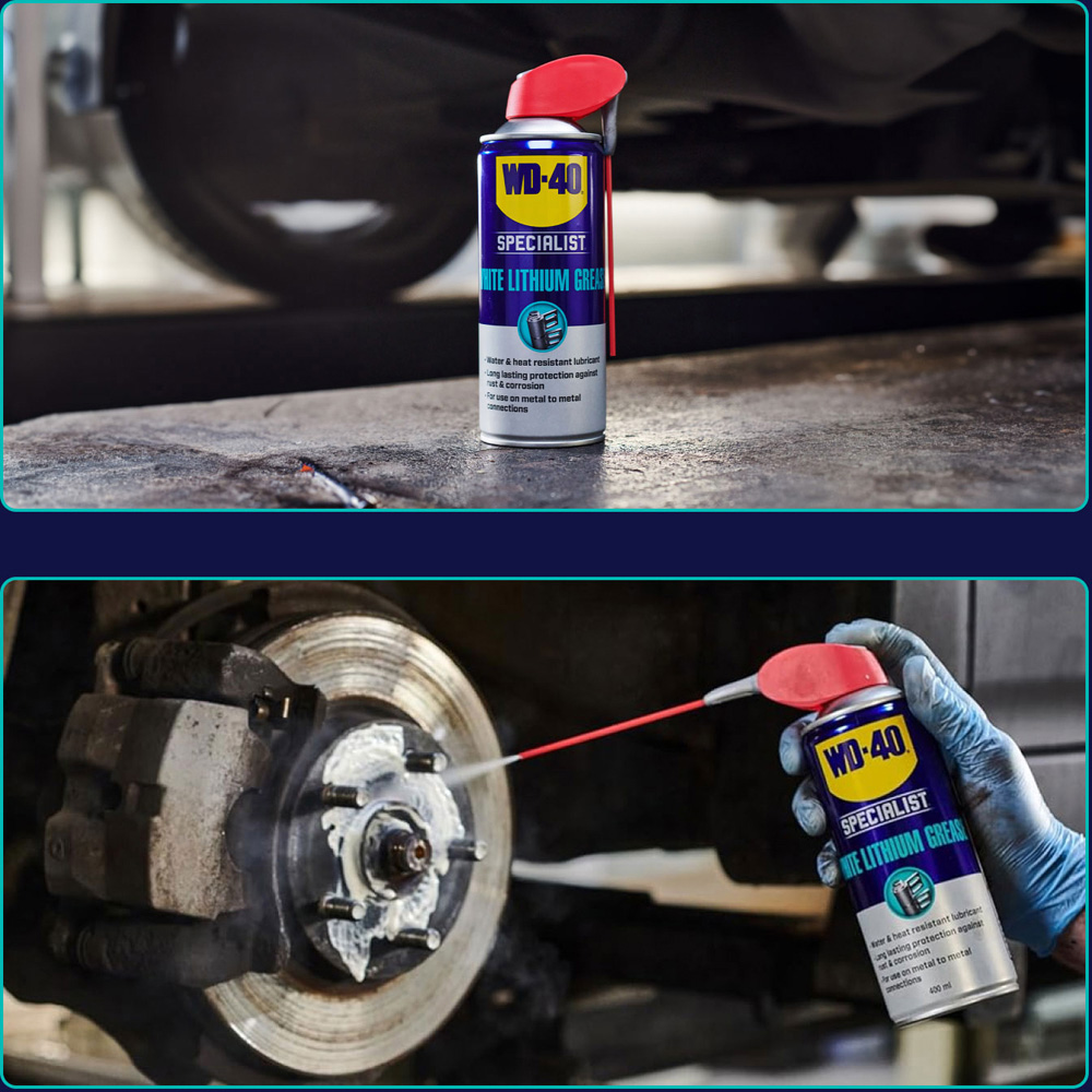 WD-40 Specialist All-Weather Protection White Lithium Grease Spray 400ml 3 Pack Image 4