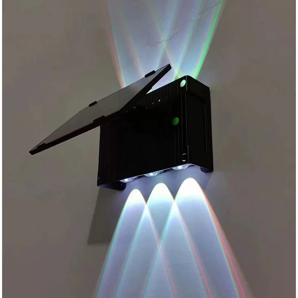 ExtraStar Cool White LED Modern Up and Down Solar Wall Light Image 4