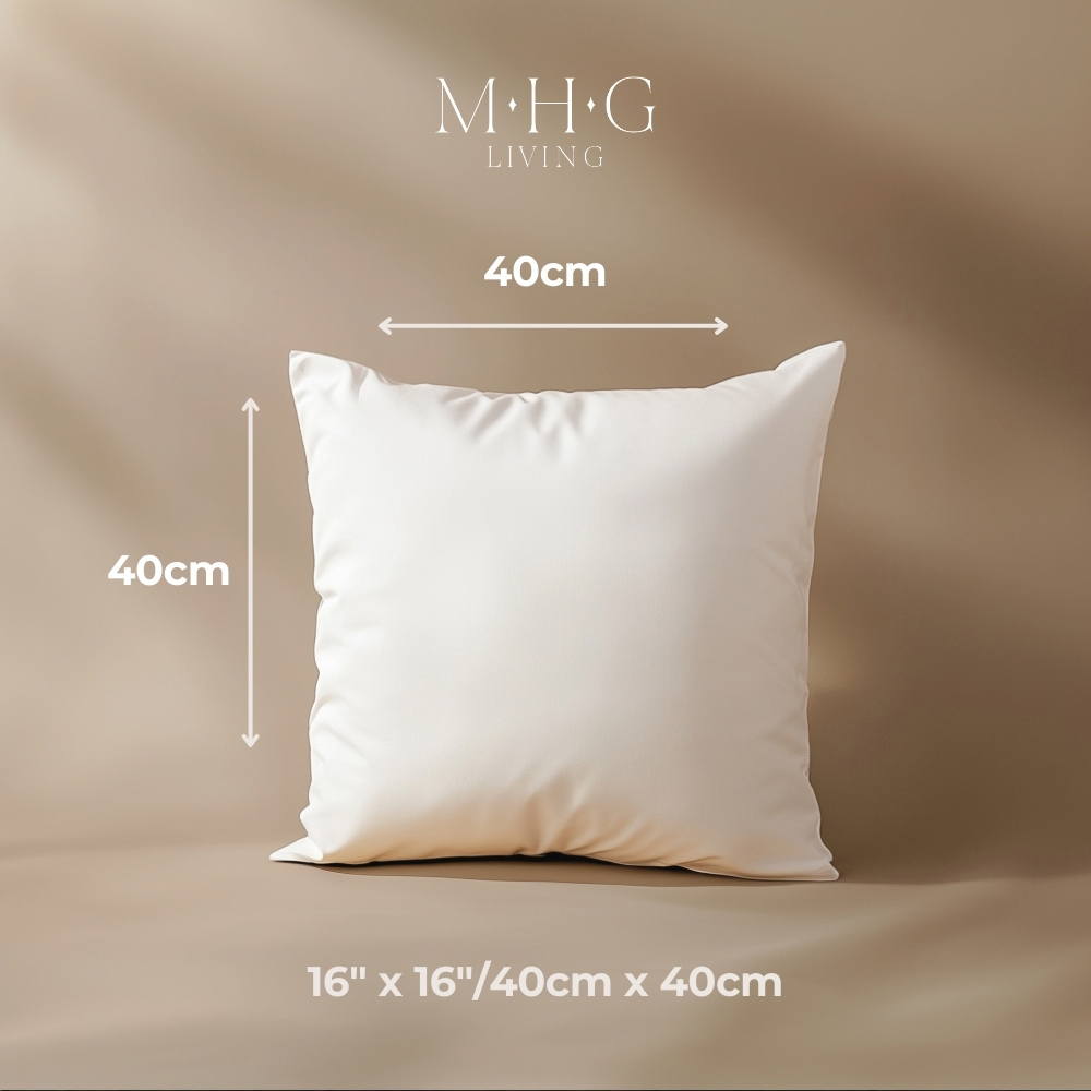 MHG Living White Duck Feather Square Cushion Pad 40 x 40cm 2 Pack Image 9