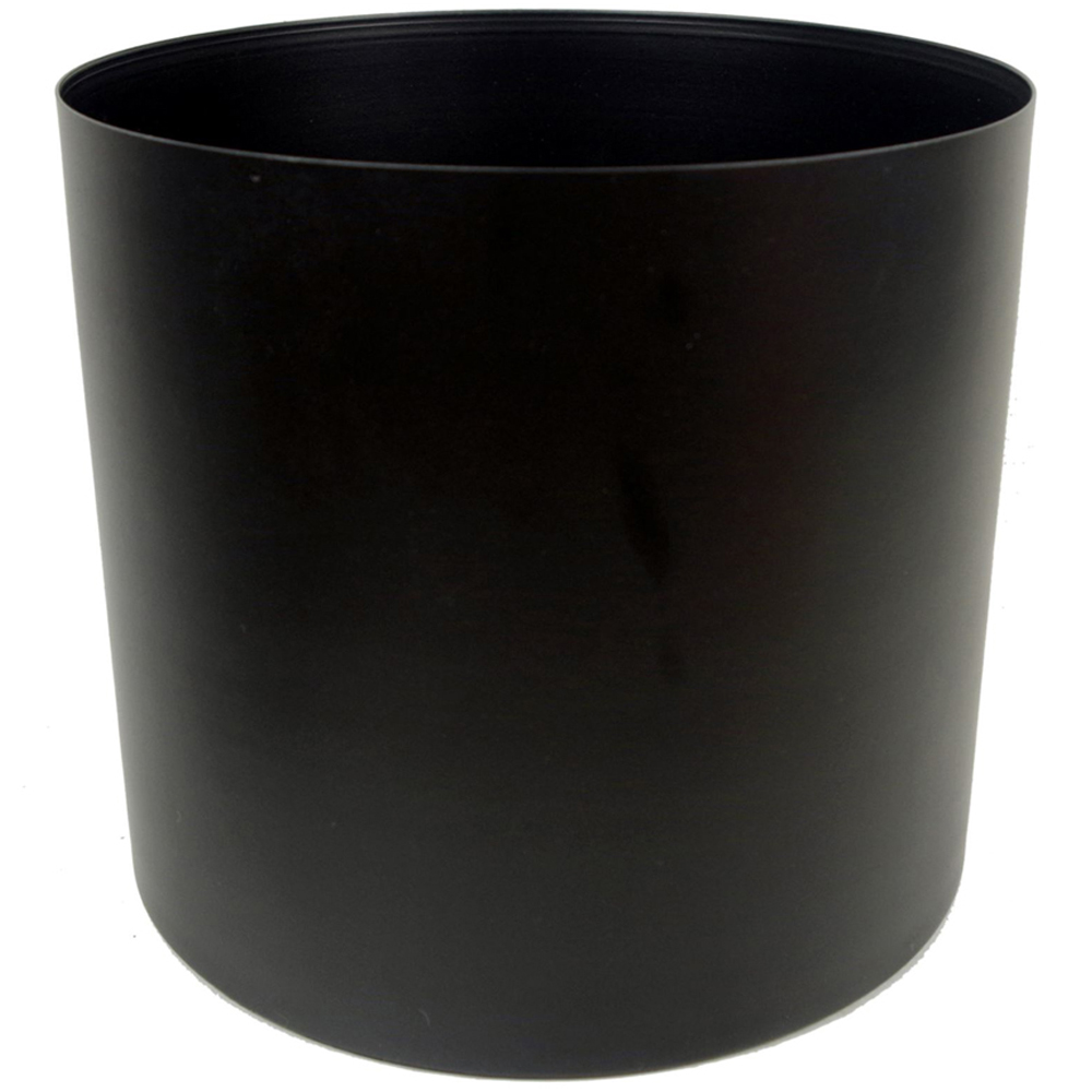 Leaf Tall Gold Metal Planter Stand and Black Planter Set 62 x 18cm Image 2