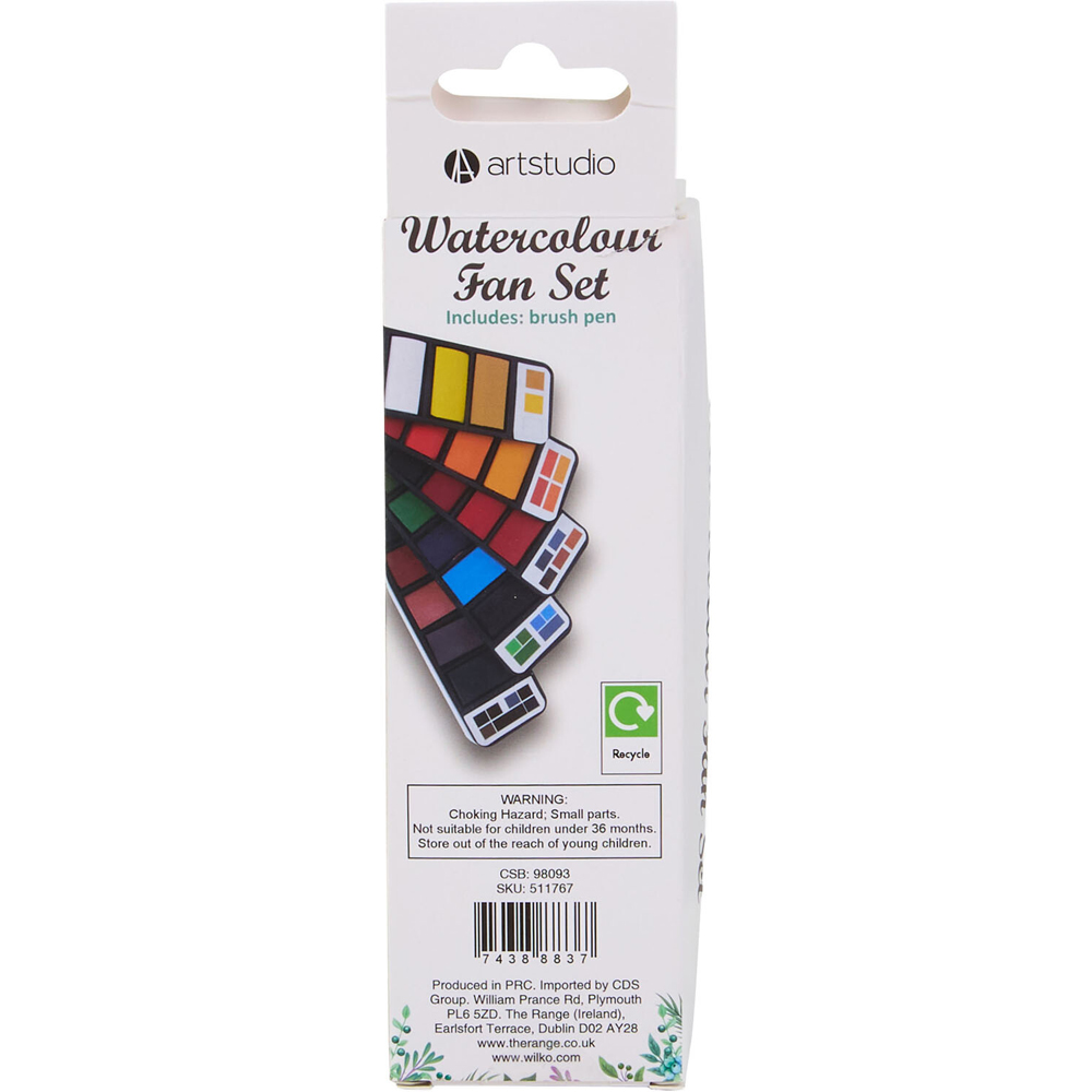 Watercolour Fan Set Image 2