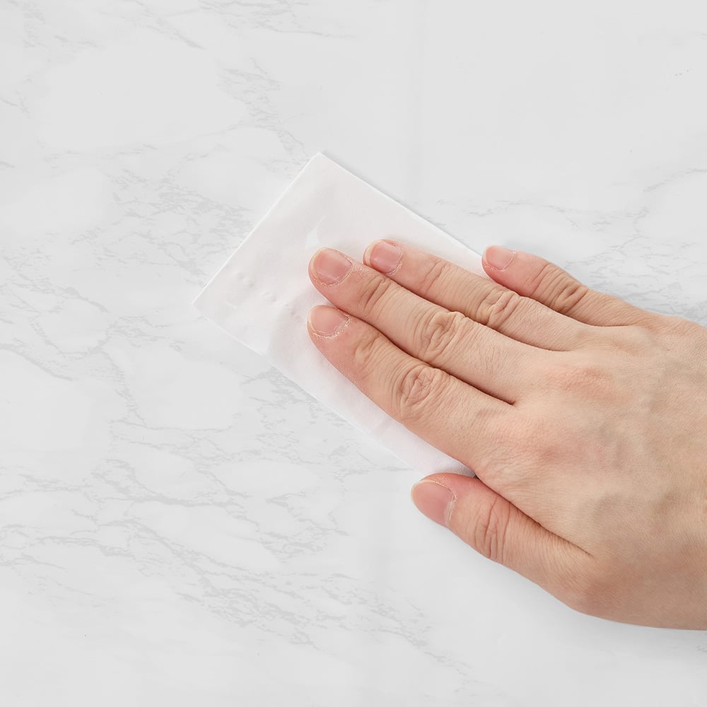 Living and Home Marble Effect White PVC Self Adhesive Wallpaper Image 7