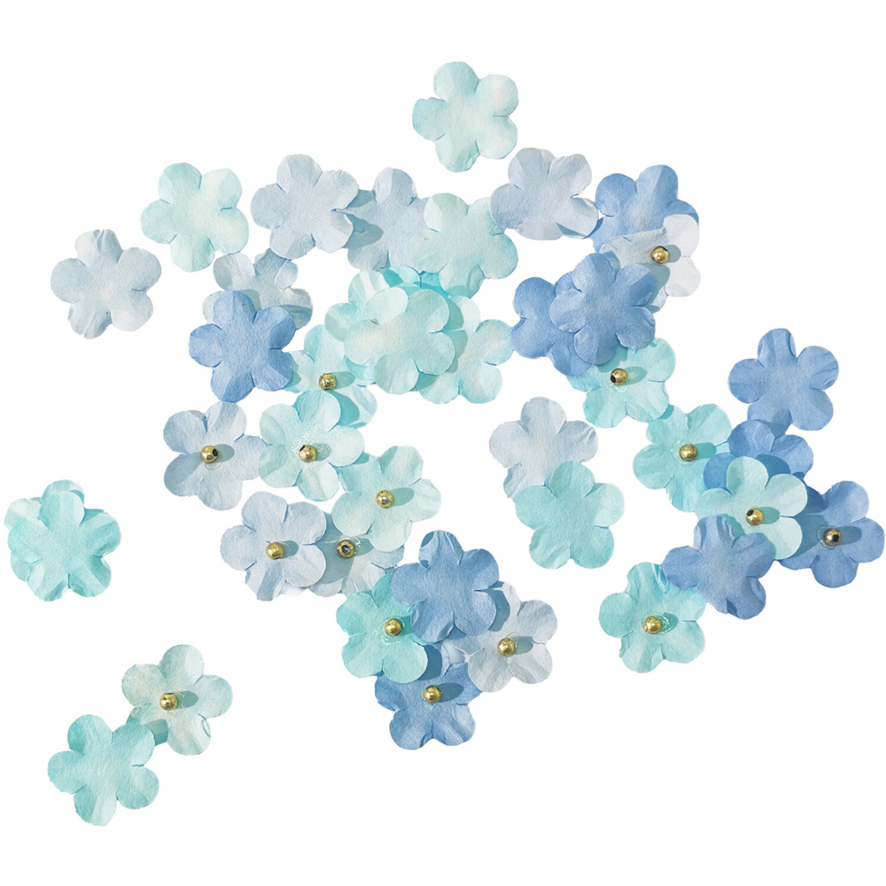 Pack of 40 Decorative Flower Embellishments Image 3