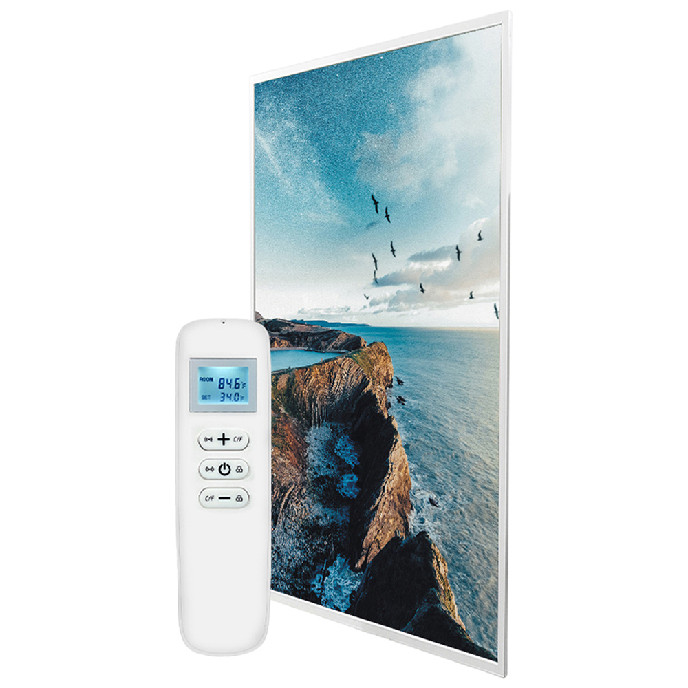 Mirrorstone Nexus Mystical Lagoon Image Wi-Fi Infrared Heating Panel 580W 595 x 995mm Image 1