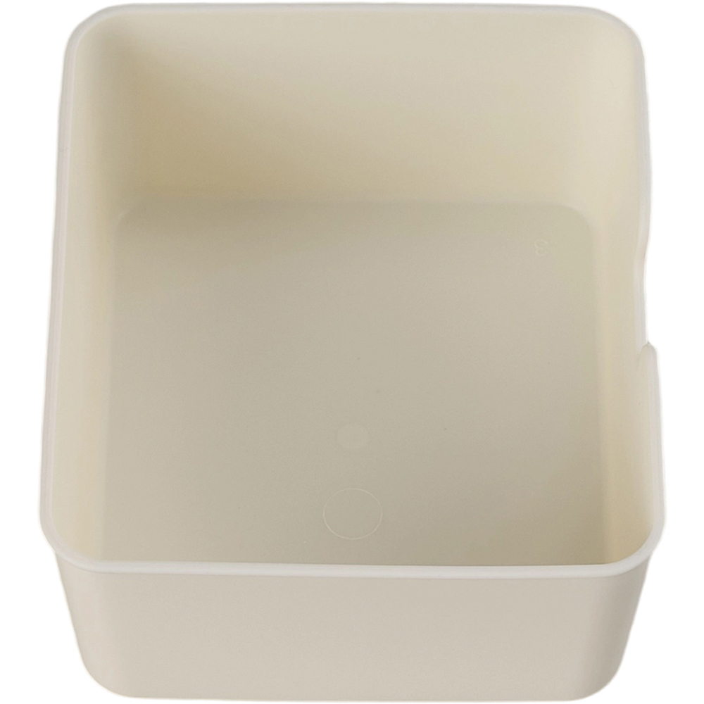 Living and Home 6 Compartment Cream Stackable Airtight Fridge Storage Container Image 3