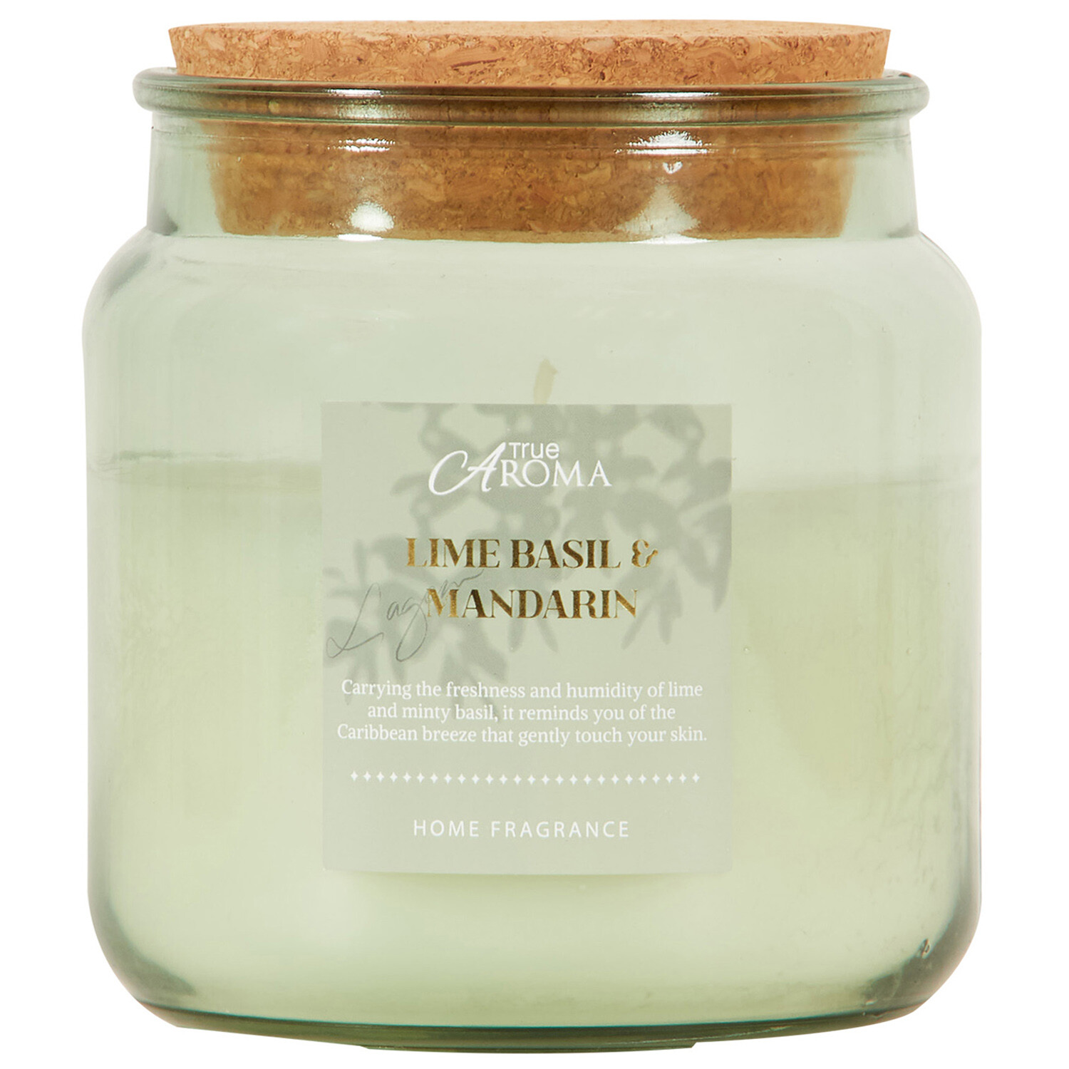 Glass Jar Candle with Cork Lid Image 2