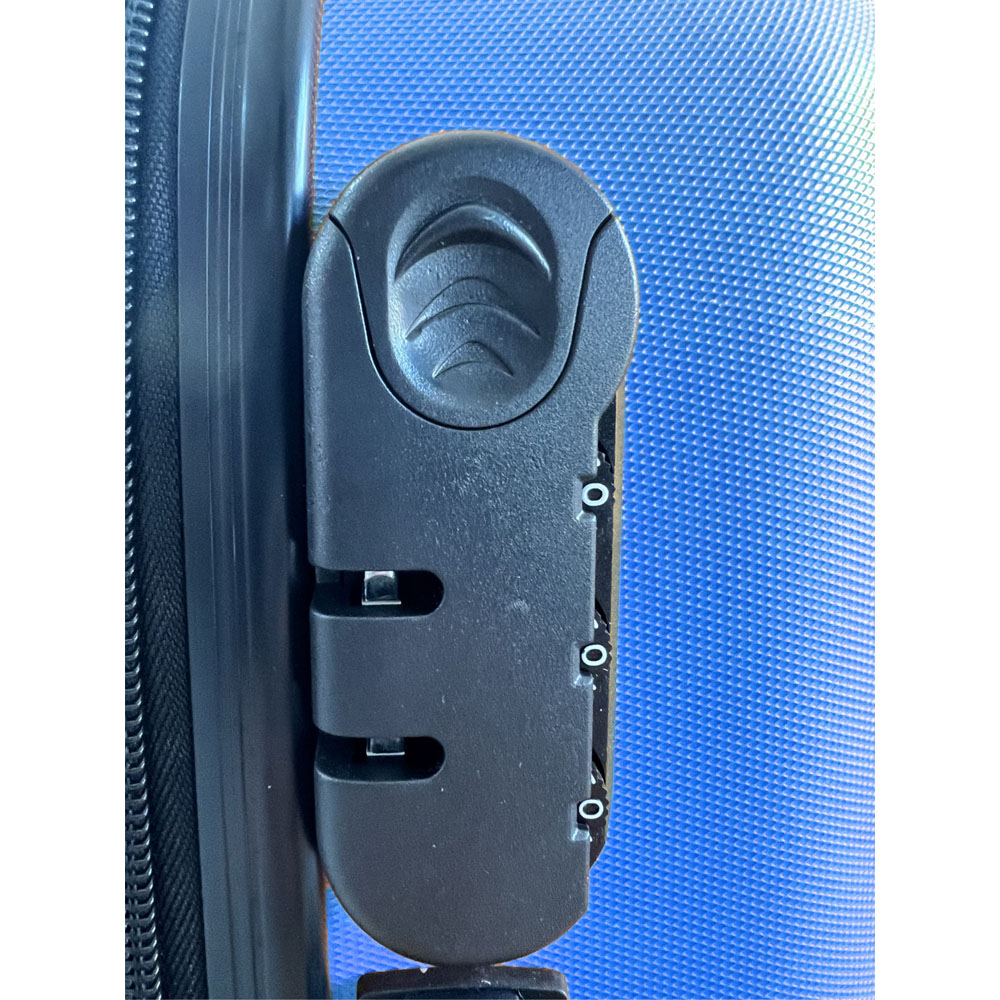 Groundlevel 4 Wheel Diamond Set of 3 Blue Luggage Suitcase Image 5