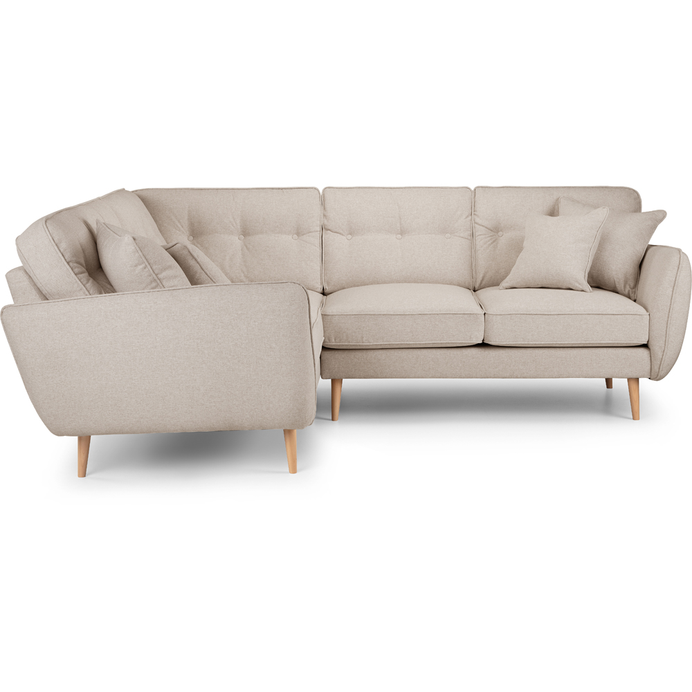 Opry Faro 4 Seater Button Back Beige Right Hand Corner Sofa Image 3