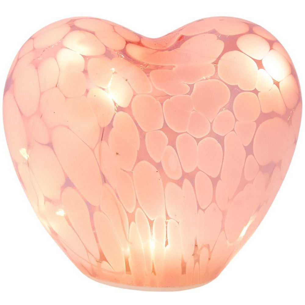 Glass Heart LED Lamp Image 4