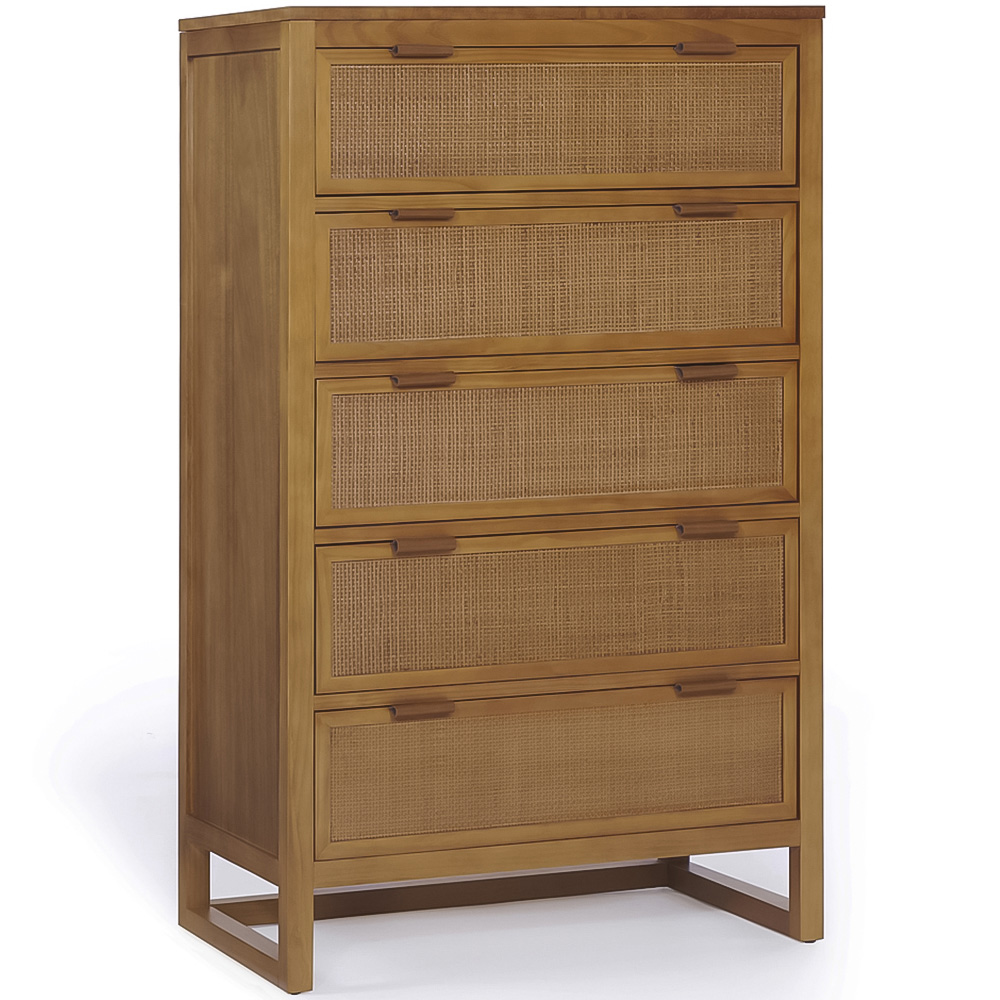 Teamson Home Hatteras 5 Drawer Natural Dresser Image 2