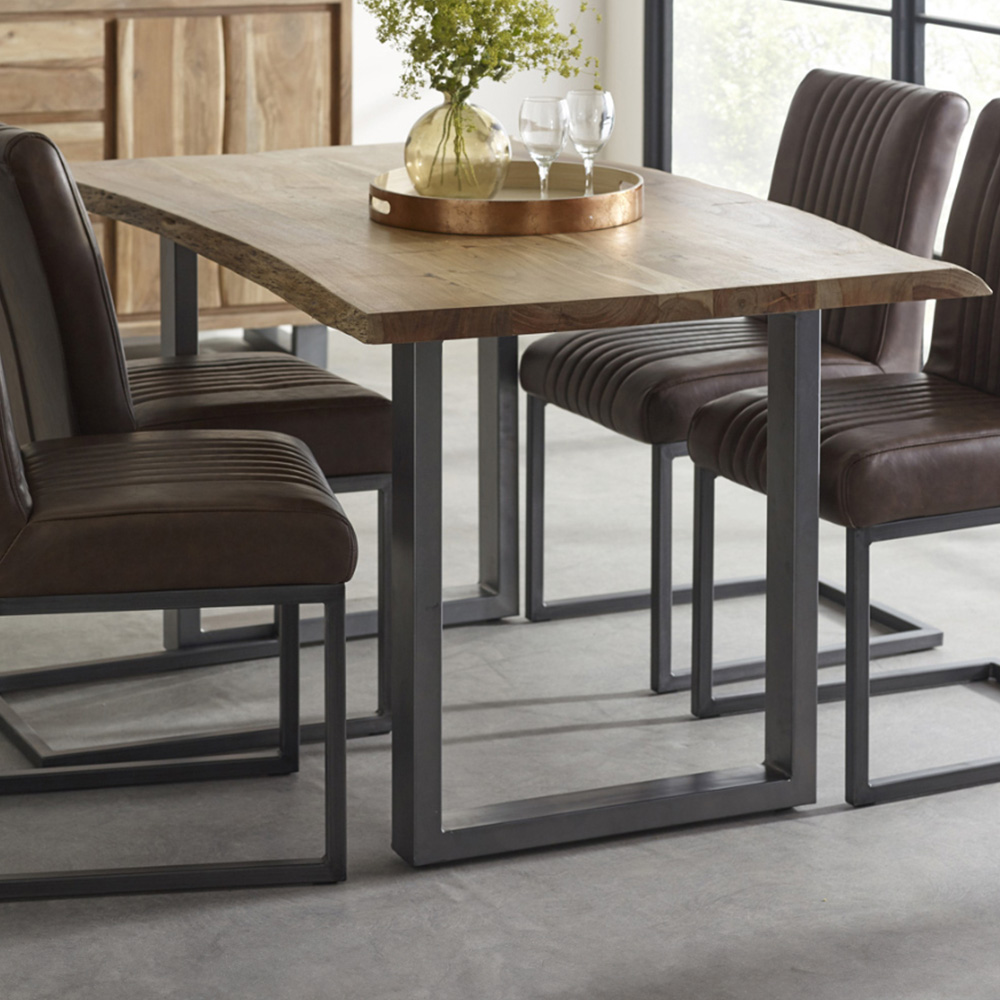 Brooklyn Barima 4 Seater Wooden Dining Table Image 1