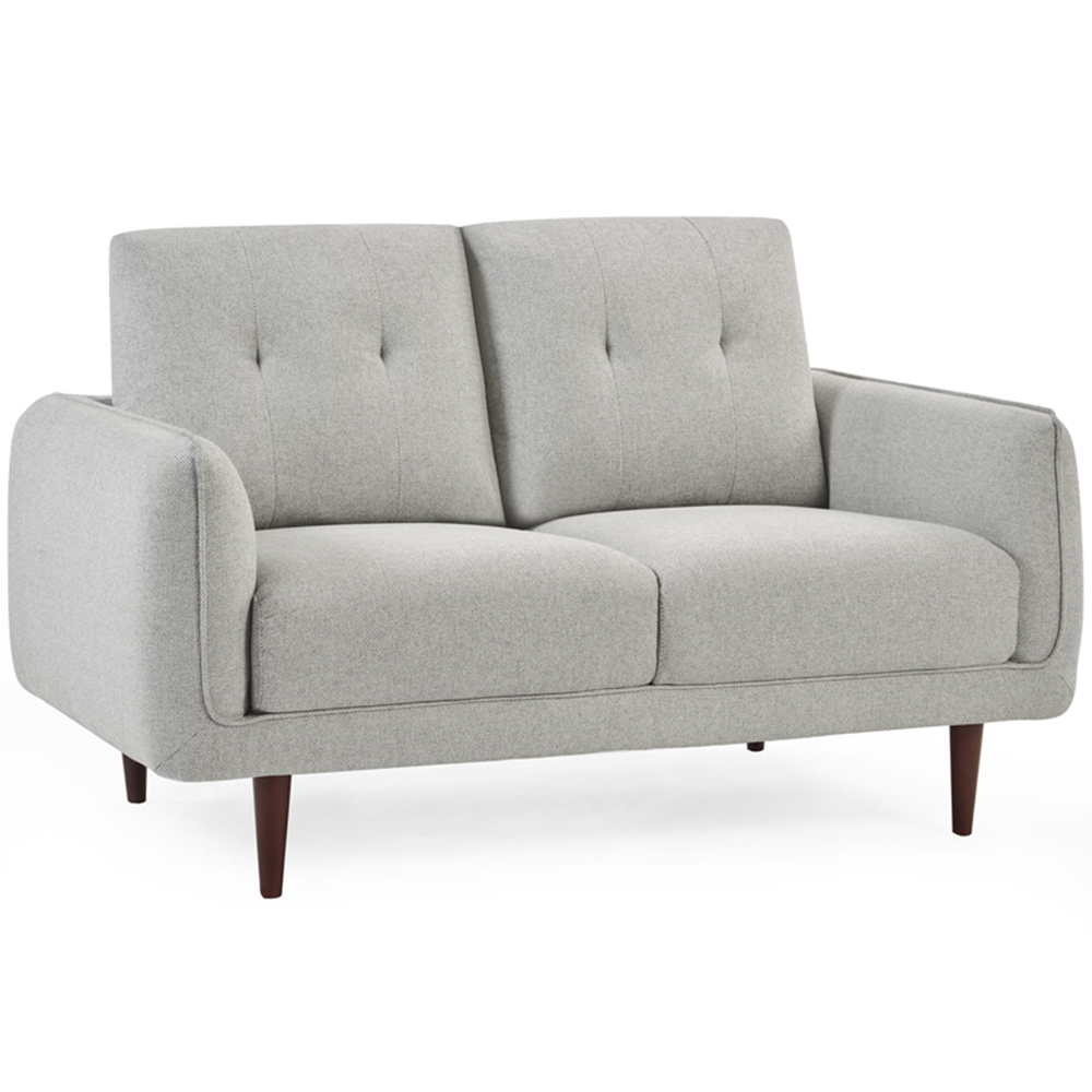 Julian Bowen Remy 2 Seater Light Grey Woven Fabric Sofa Image 2