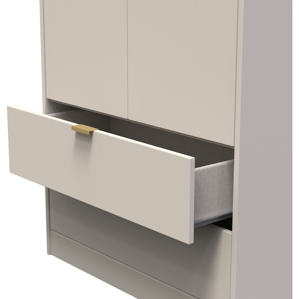 Crowndale Linear 2 Door 2 Drawer Kashmir Matt Wardrobe Image 6