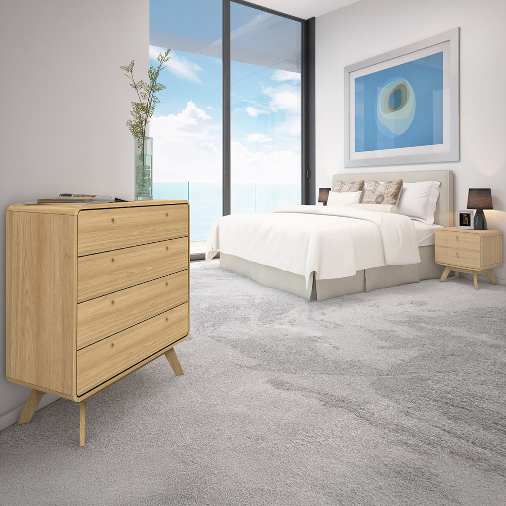 Loft24 Cassie 4 Drawer Oak Chest of Drawers Image 6