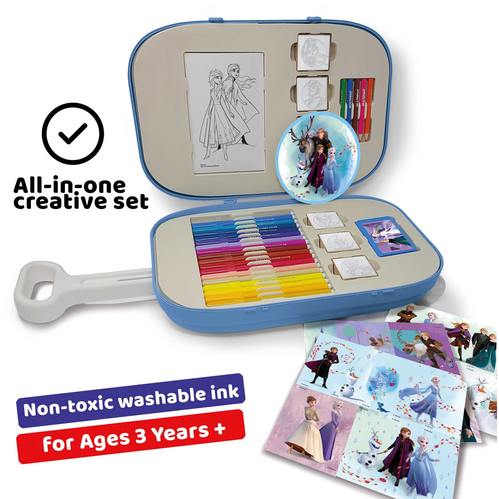 Multiprint Frozen 2 Kids Colouring and Stamp Trolley Set Image 4