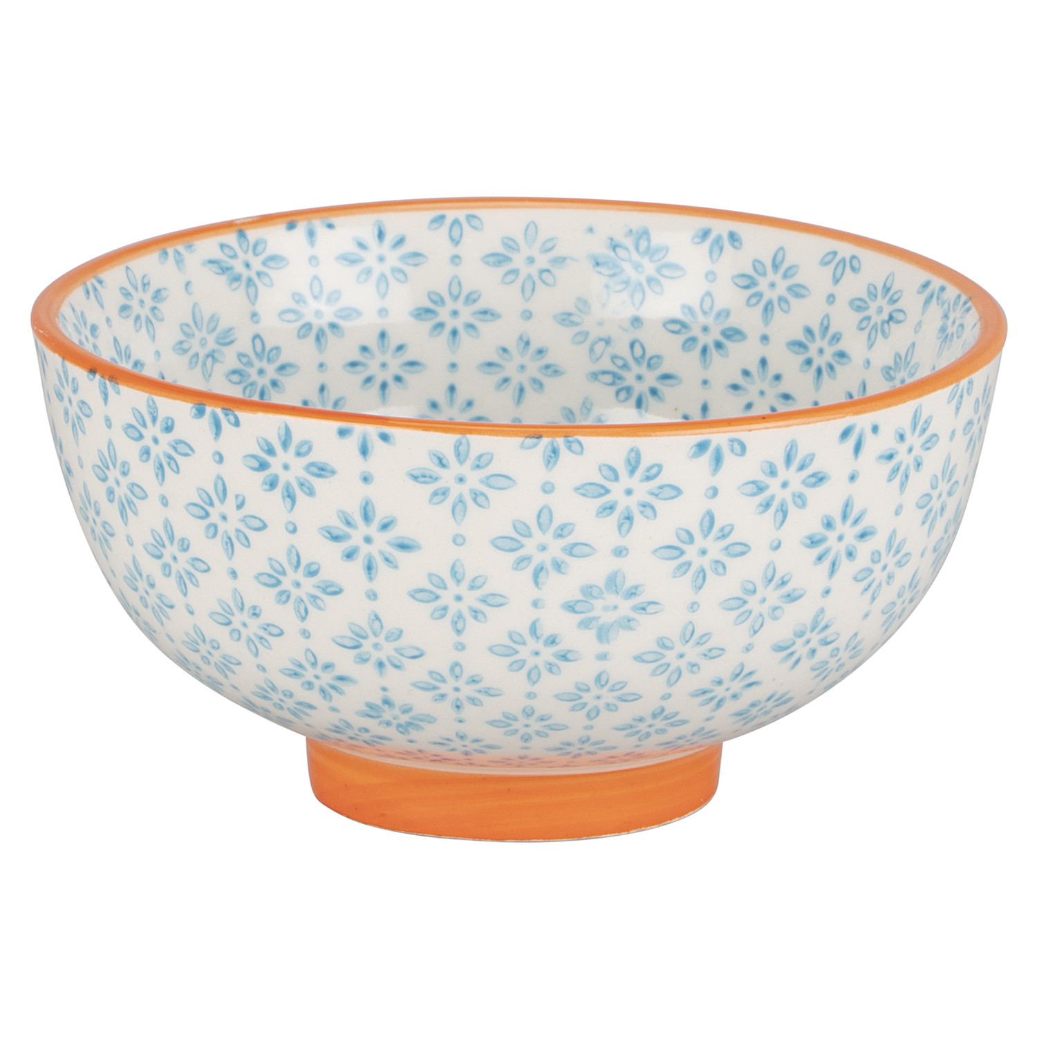 Amari Bowl - Light Blue & Orange / Small Image 1