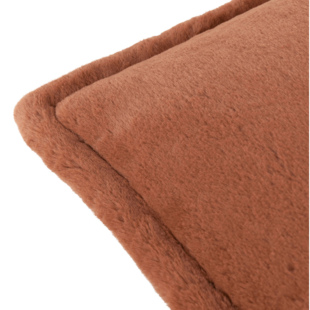 Furn Christmas Kallu Rust Faux Fur Cushion 55 x 55cm Image 4