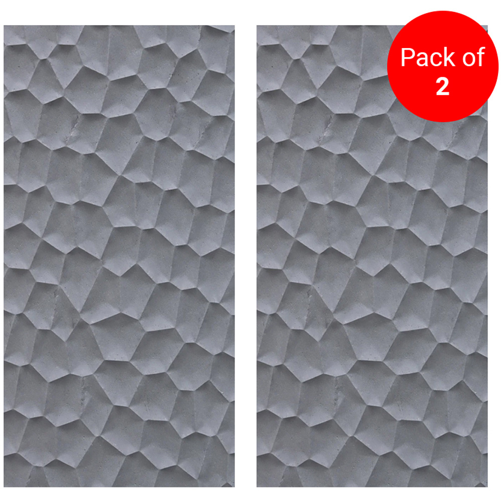 Britwall Space Black Organic Pebble Texture Hard PU Wall Panel 1200 x 600 x 25mm 2 Pack Image 3