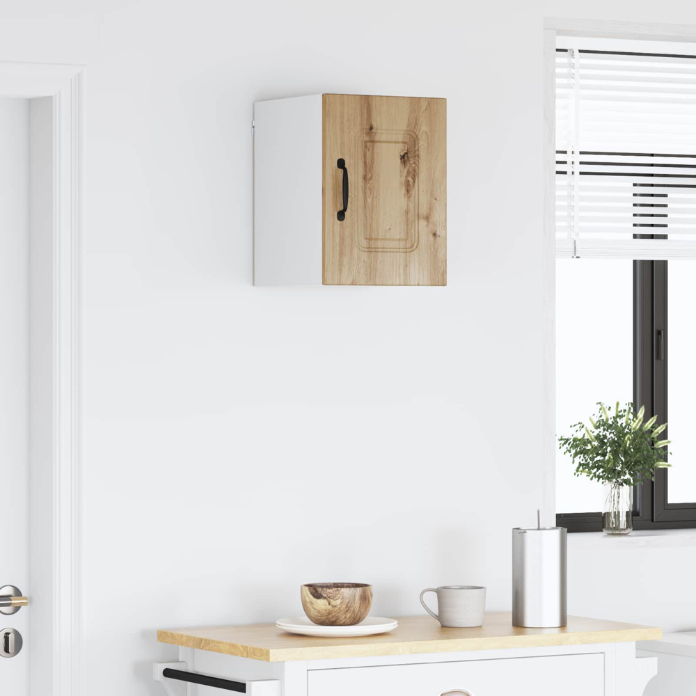 vidaXL Kalmar Single Door Artisan Oak Wall Mounted Kitchen Cabinet Image 9