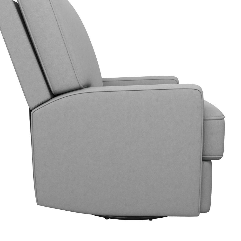 Dorel Rylan Grey Swivel and Gliding Recliner Chair Image 4