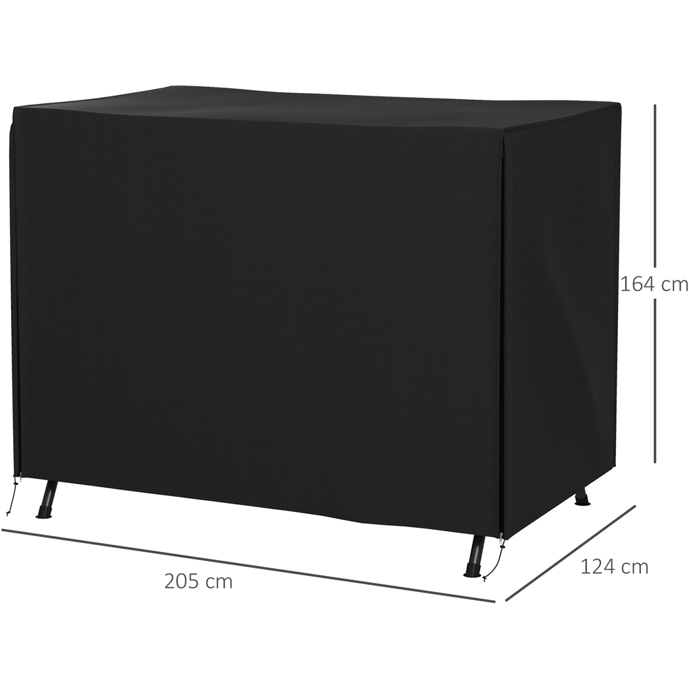 Outsunny Black Garden Furniture Protector Cover 164 x 205 x 124cm Image 9