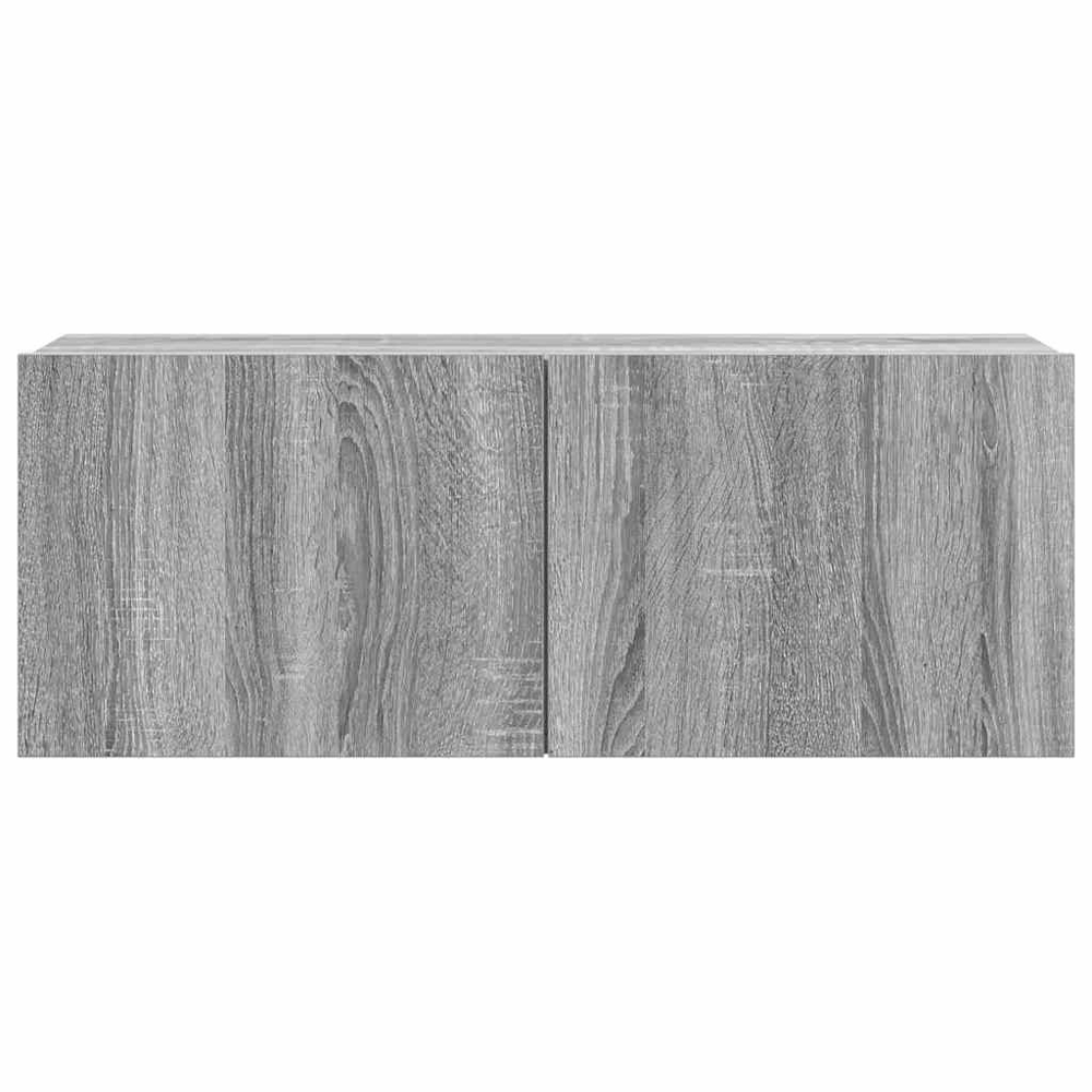 vidaXL 7 Door Grey Sonoma Wall Mounted TV Cabinet Image 4