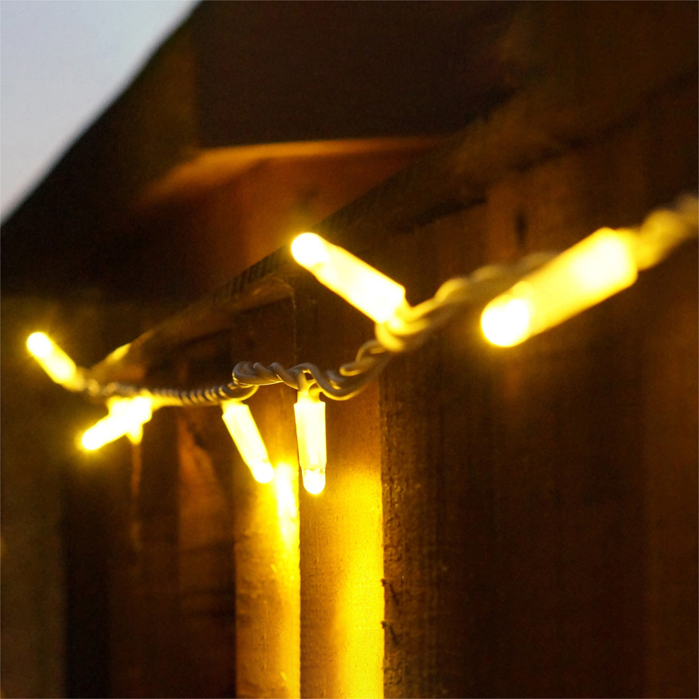 Eagle Connect Warm White LED White String Light 100m Image 1