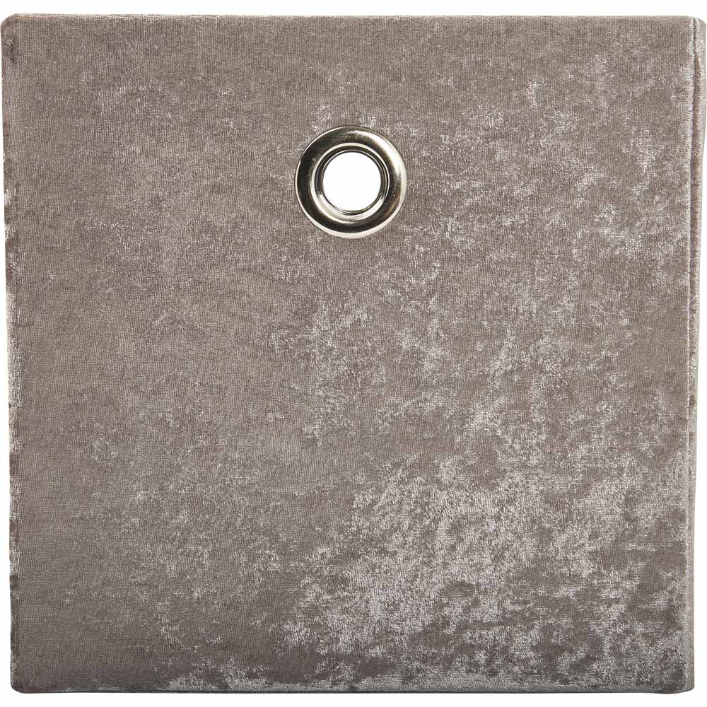 Wilko 30 x 30cm Crushed Velvet Storage Box Wilko