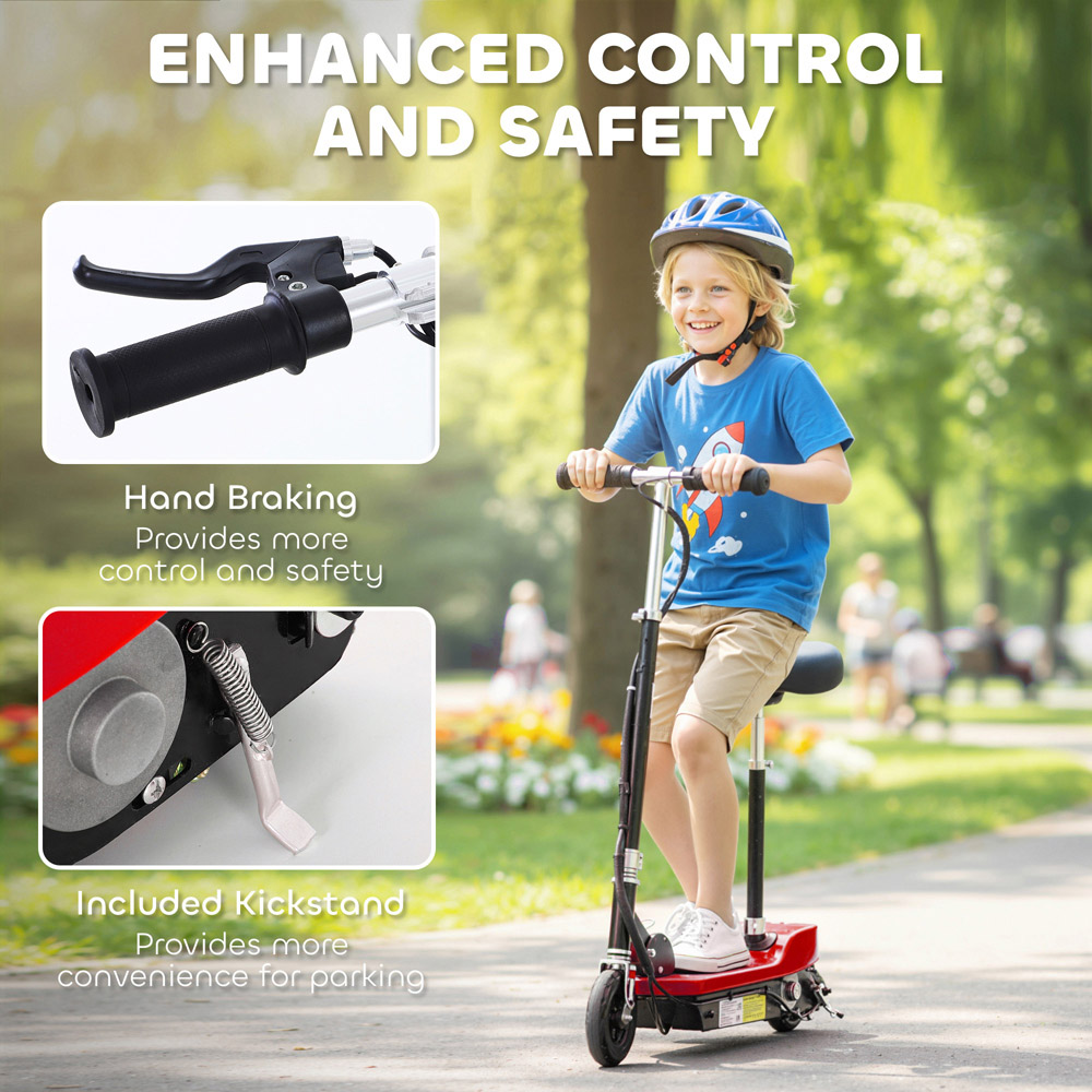 Tommy Toys Red Foldable Powered Kick Scooter 120W Image 7
