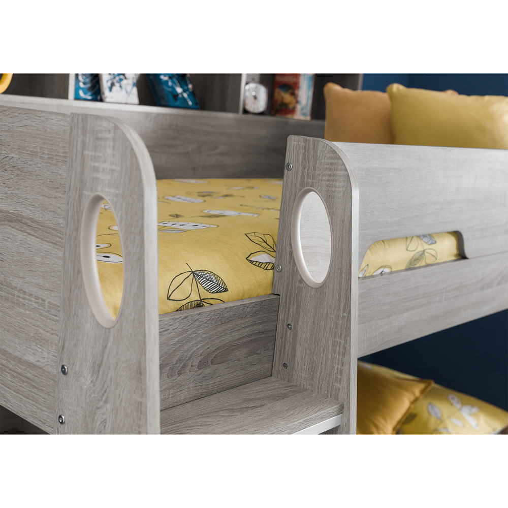 Julian Bowen Orion Grey Oak Single Drawer Bunk Bed Image 3