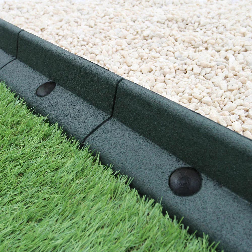 MonsterShop Green 4ft 28 Pack Flexible Lawn Edging Image 4