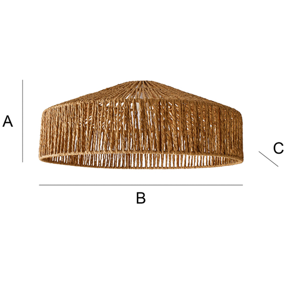 ValueLights Elcano Woven Rope Ceiling Pendant Light Shade Image 7