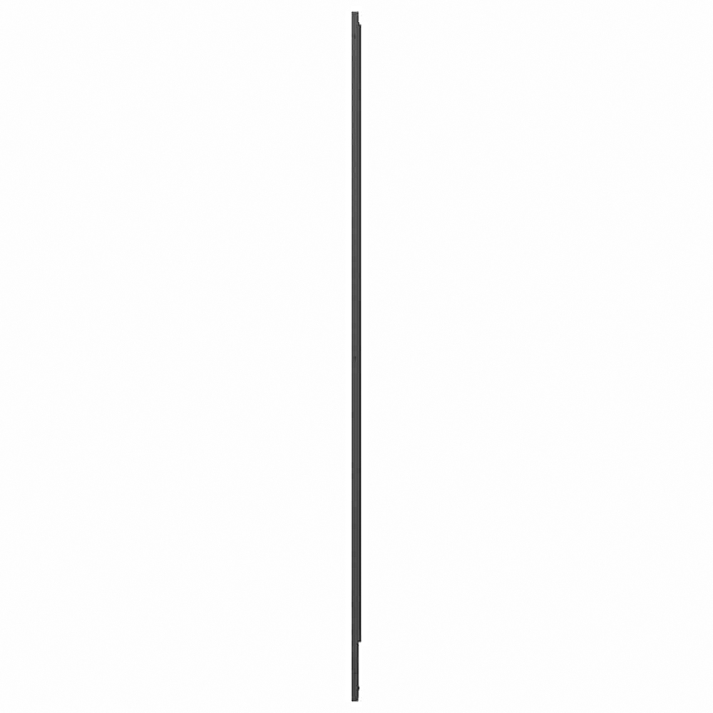 vidaXL Black Shower Screen 132 x 2 x 140cm Image 6