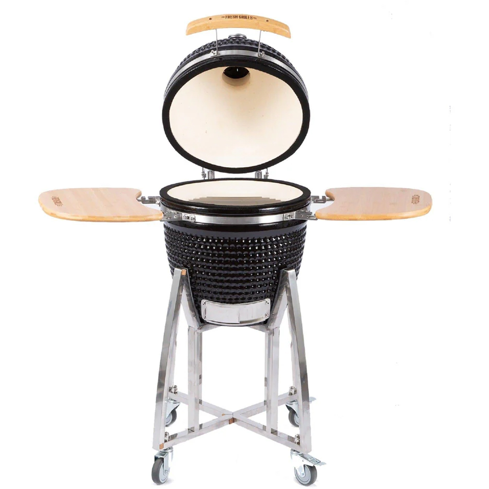 MonsterShop Fresh Grills Maxi Charcoal Kamado BBQ Grill 18 inch Image 4
