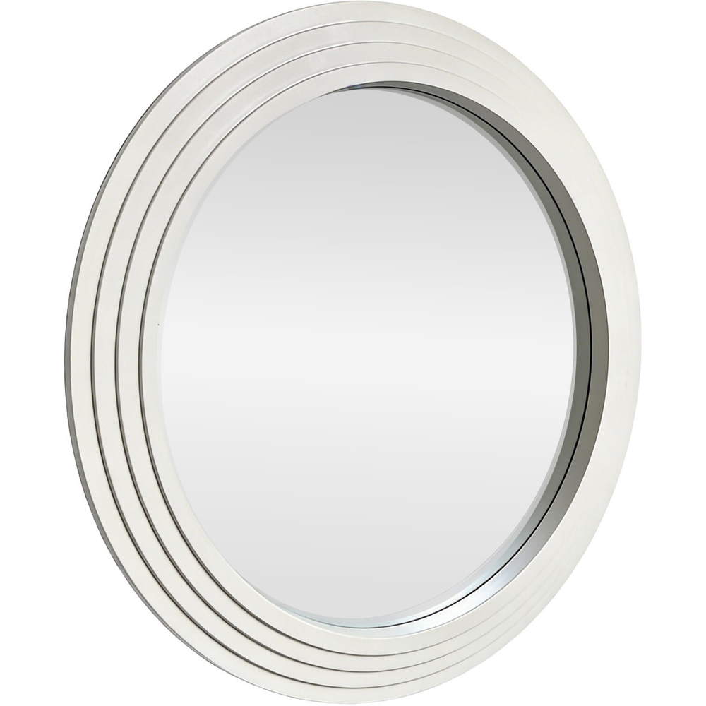 Evie Round Mirror White Image 3