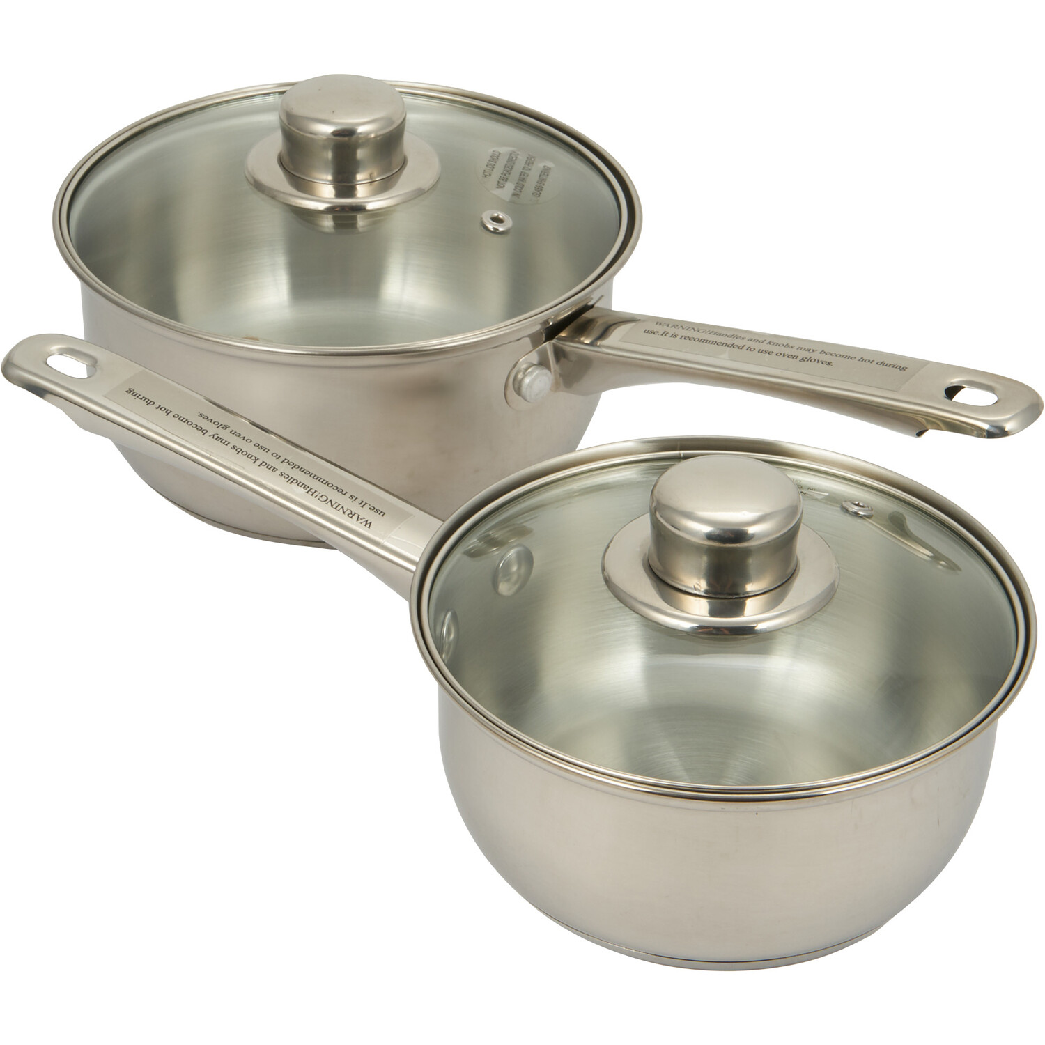My Kitchen 3 Piece Stainless Steel Cookware Set - Chrome Image 3