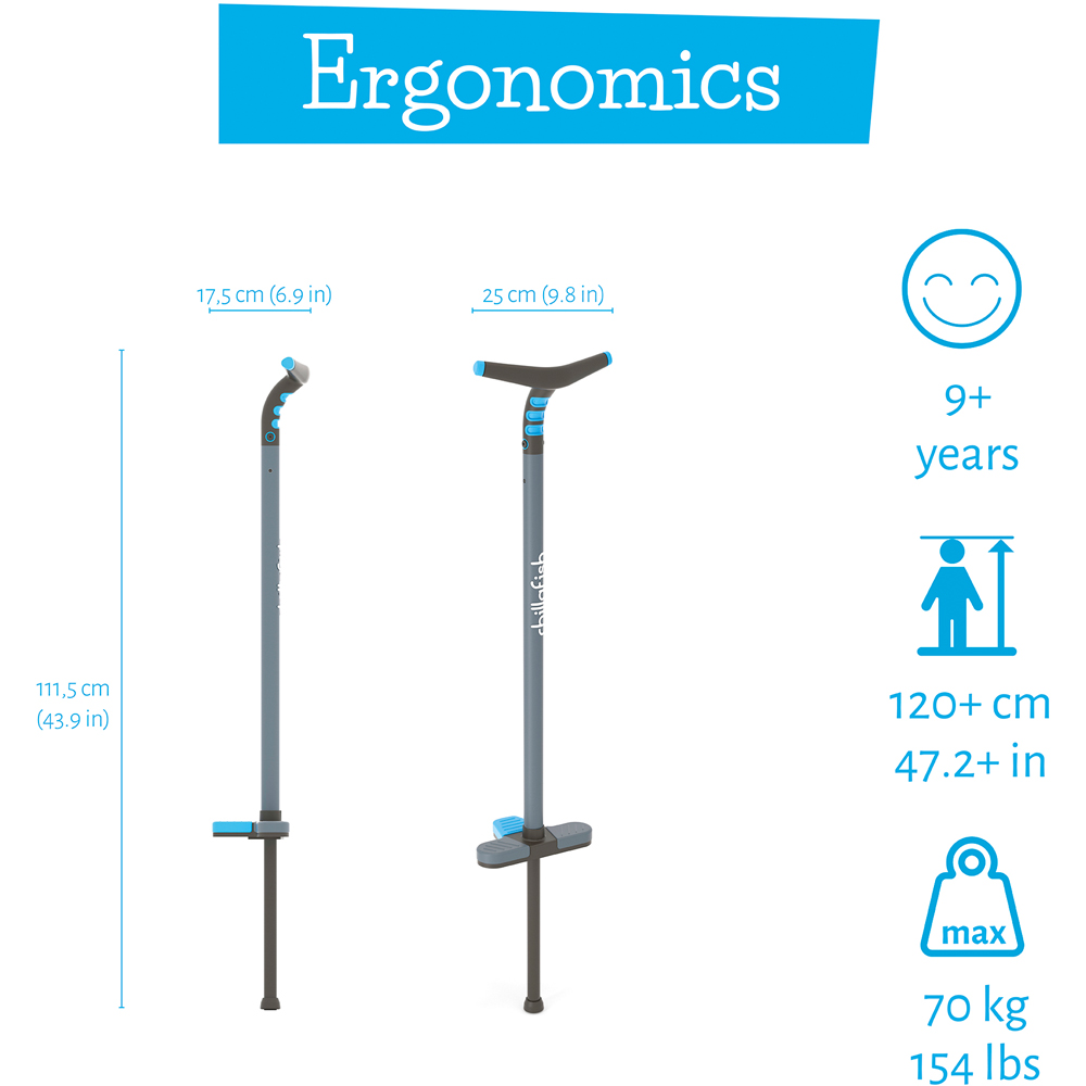 Chillafish Poogi Blue Teen Pogo Stick Image 9