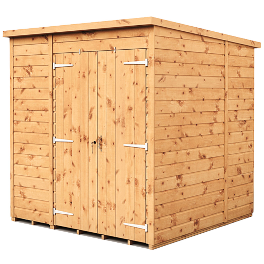 Empire Sheds 6 x 6ft Double Door Tongue and Groove Pent Garden Shed Image 1