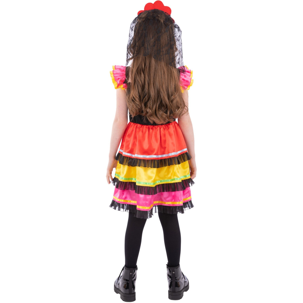 Rubies Kids Day of The Dead Fiesta Halloween Costume 4-6 Years Image 2