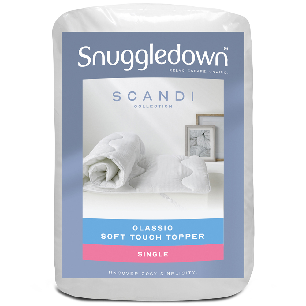Snuggledown Single Scandinavian Hollowfibre Mattress Topper Image 1