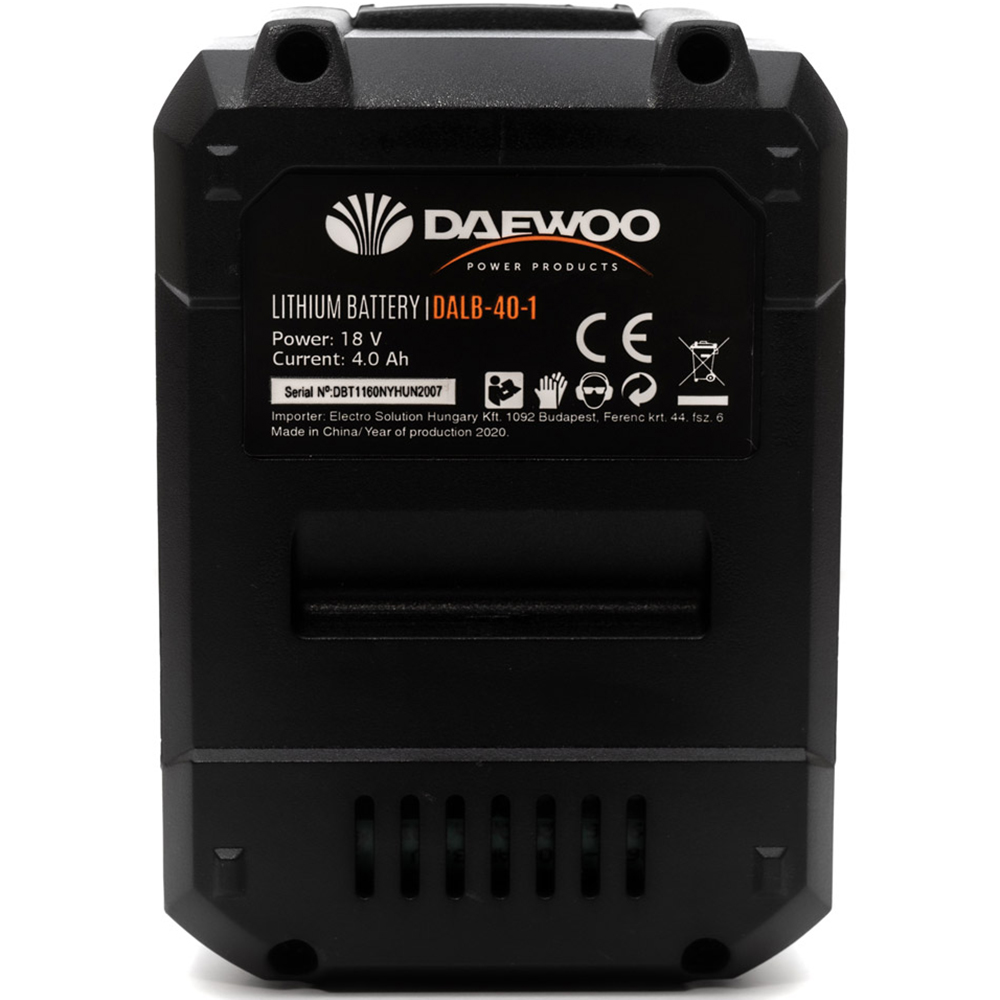 Daewoo U-Force 18V 3 x 4.0Ah Lithium-Ion Batteries with Chargers Image 4