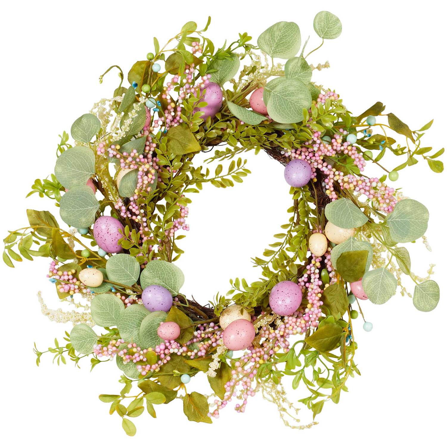 Easter Wreath Green 58cm Image 1