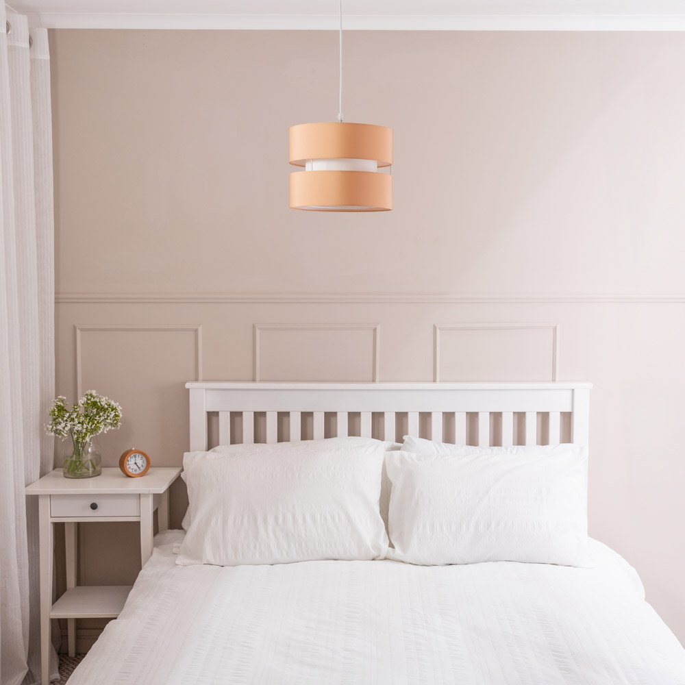 ValueLights Sophia 2 Tier Sand Ceiling Light Shade Small Image 4
